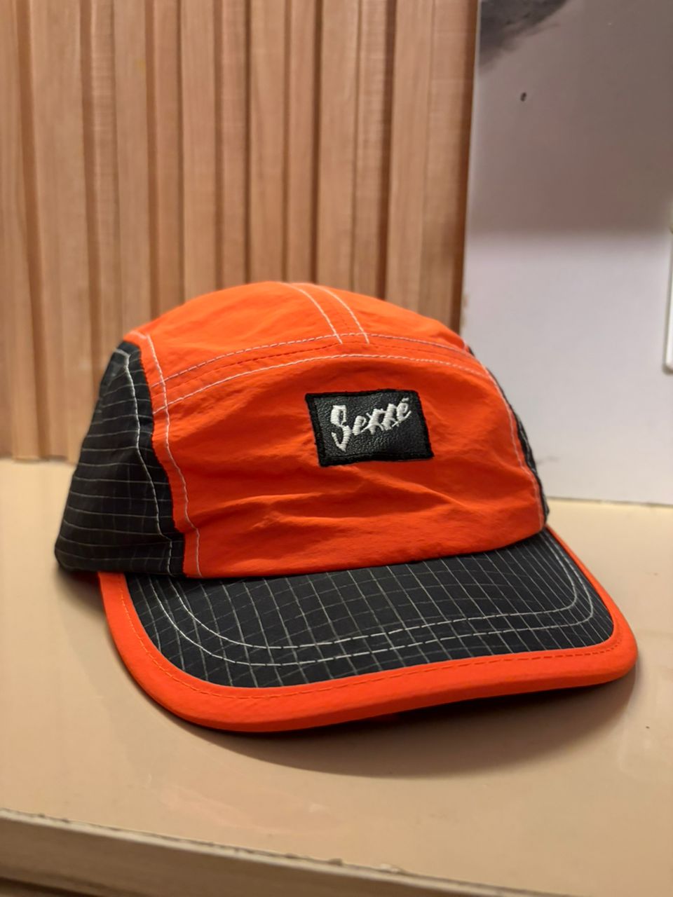 Sexxe Grid 5-Panel Cap (Bright Orange)